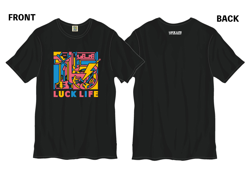 15th Anniversary ロゴ・Tシャツ ＜BLACK＞
