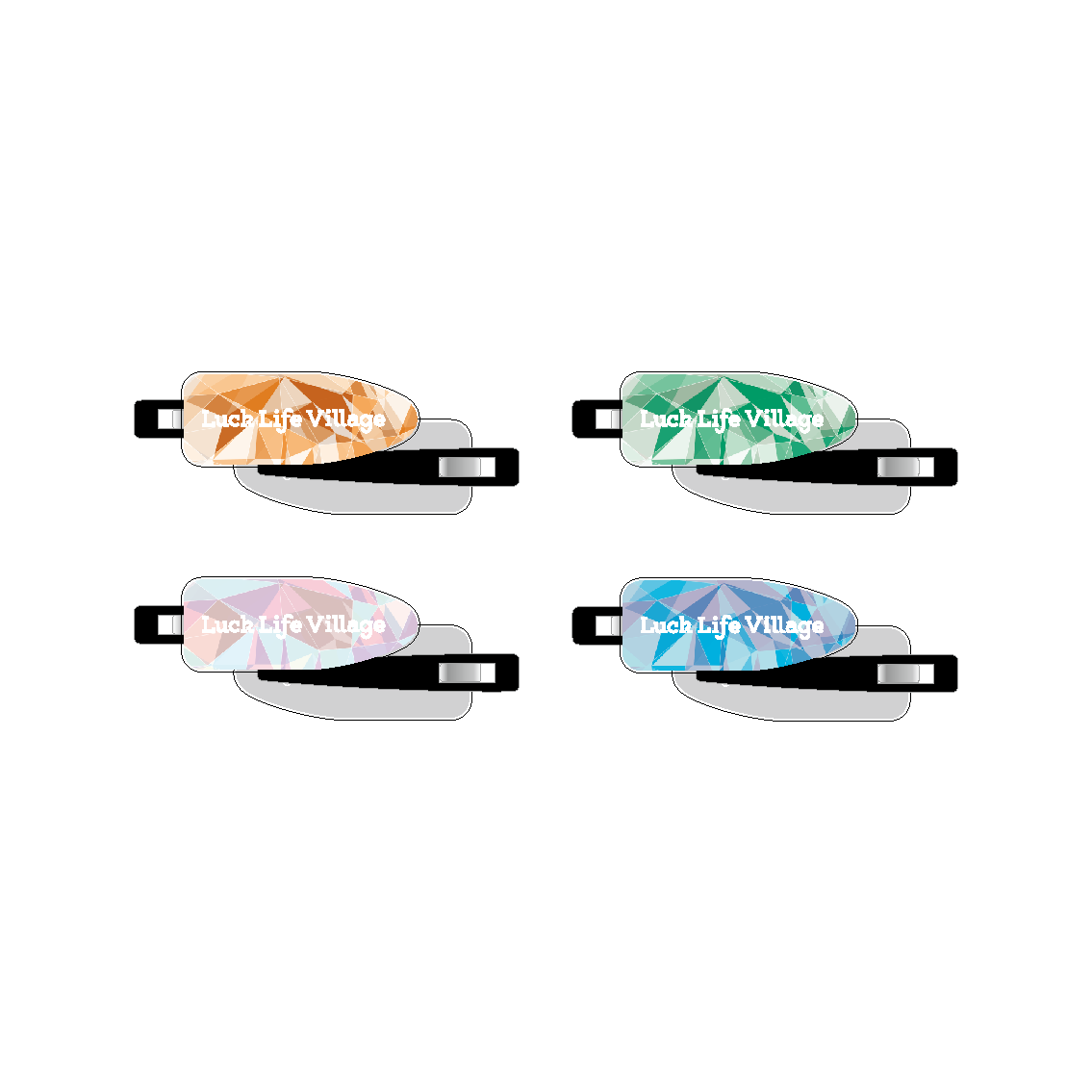 Luck Life Village限定 アクリルロゴヘアクリップ